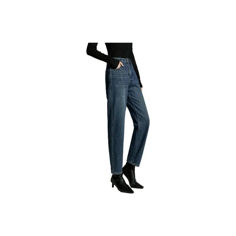 Initial Language Jeans Women's Denim Dark Blue-1