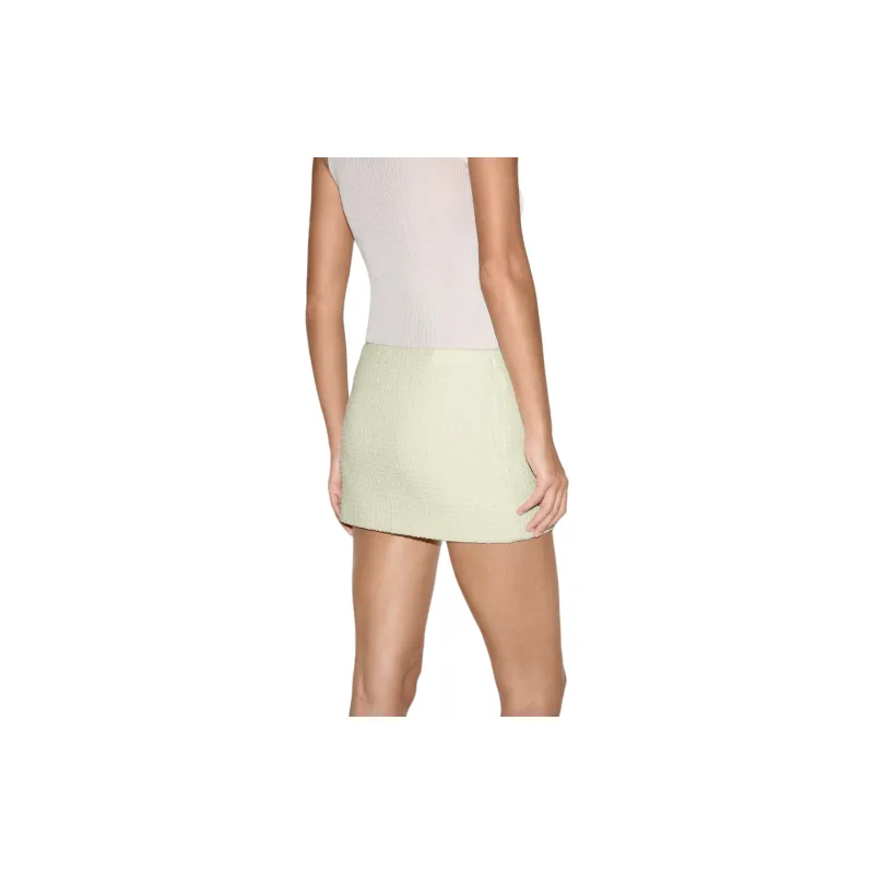 GUCCI Damier Boucle Tweed Mini Skirt 'Ivory'-1
