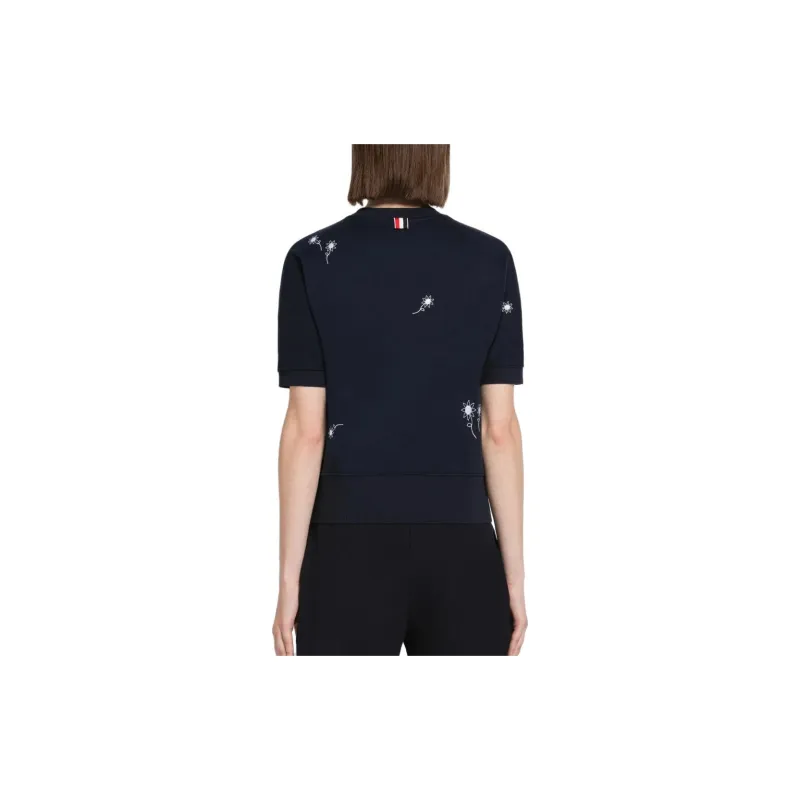THOM BROWNE T Shirts Women's Marine Blue-2