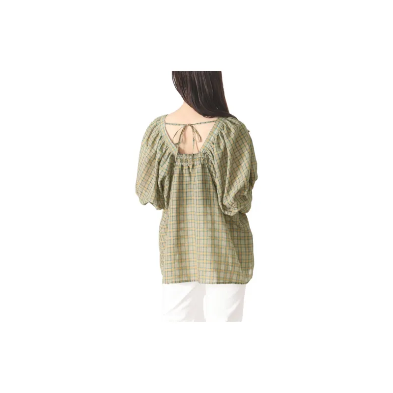 Beams Shirts Women's Green-1