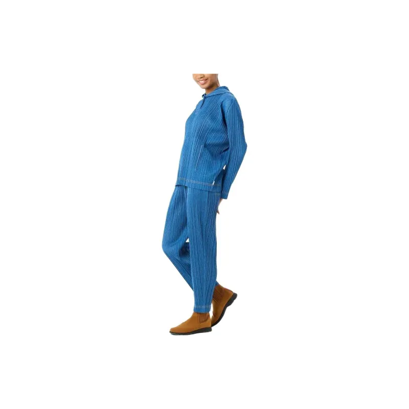 PLEATS PLEASE ISSEY MIYAKE Casual Pants Women's Blue-3