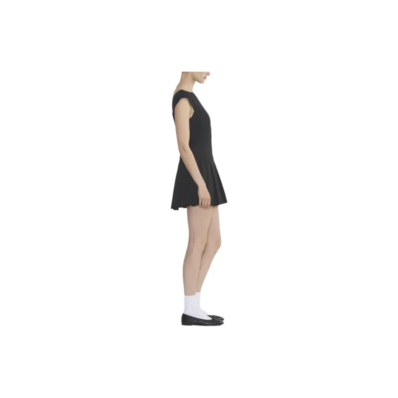 ARITZIA FW24 Sunday Best Palette Dress Short-Sleeved Dresses Women's BLACK/Black-3