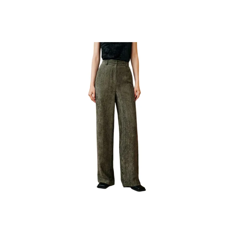 INSUN Casual Pants Women's Olive Green-2