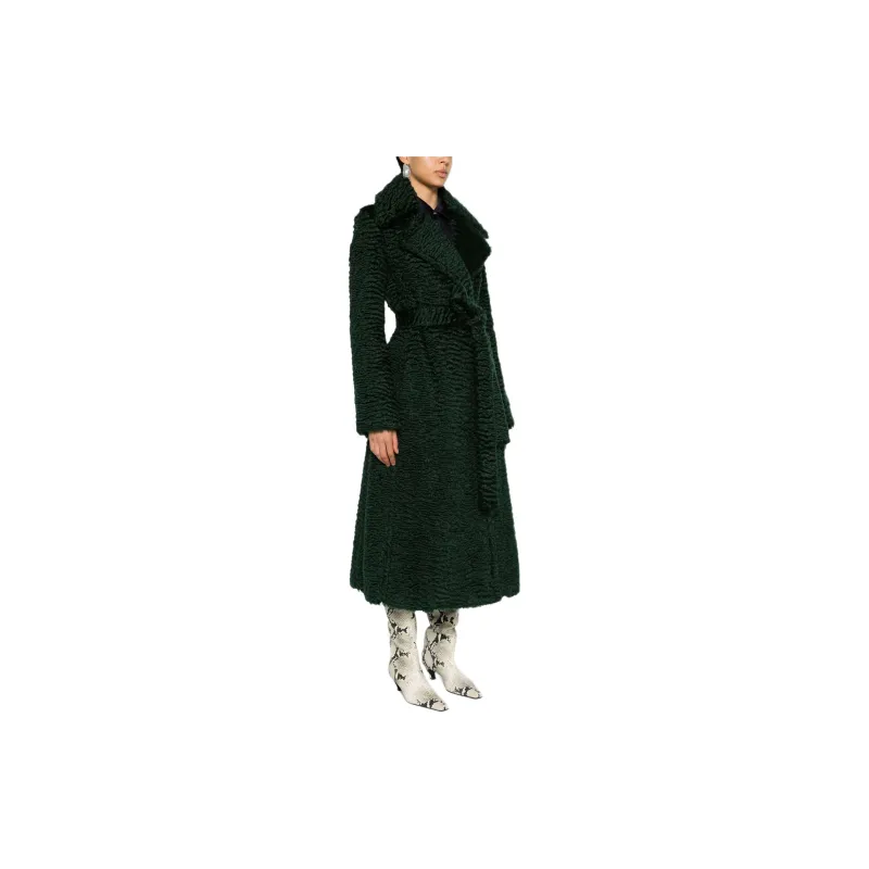 JIL SANDER Waist Belted Long Coat-3