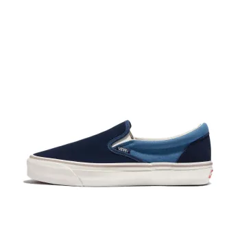 Vans Slip on Anti Slip Wear Resistant Low Top Skateboard Shoes Unisex Blue