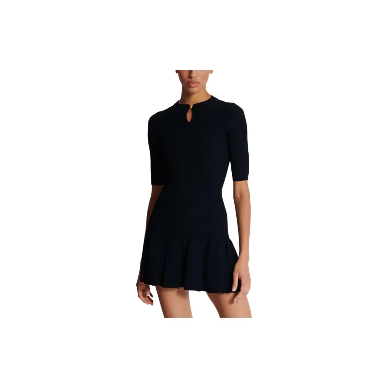 BALMAIN Flared Knit Dress-4