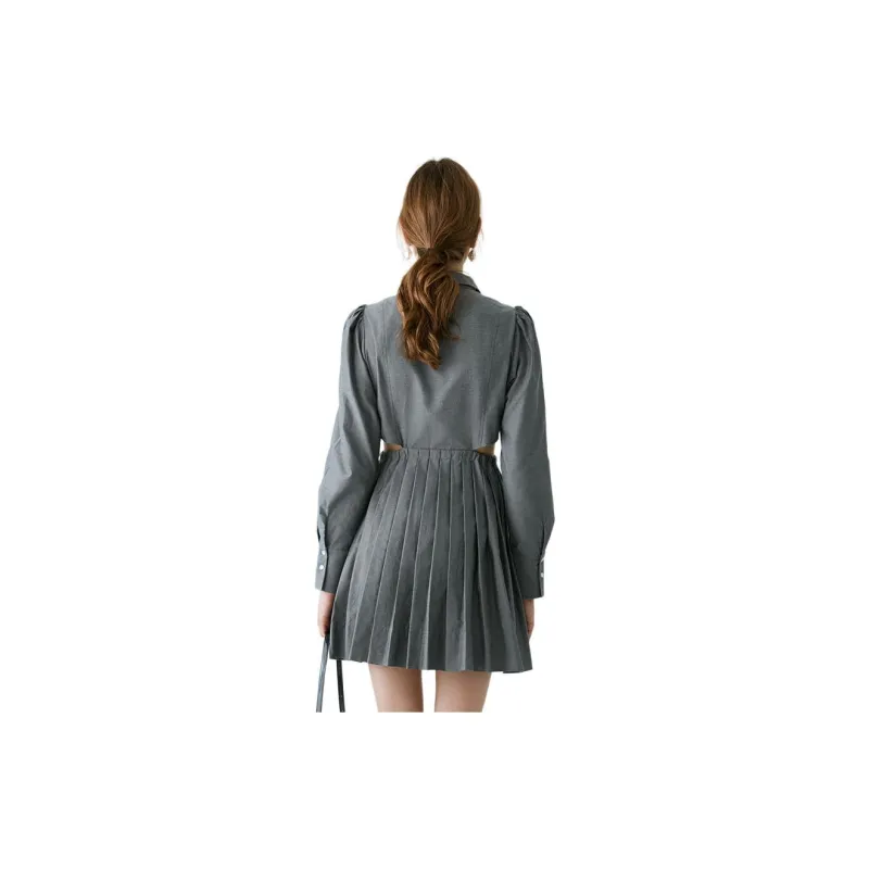 MOUSSY Long Sleeved Dresses Women's-5