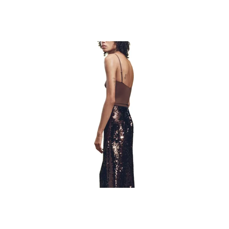 ZARA Bodysuits Women's Brown-4