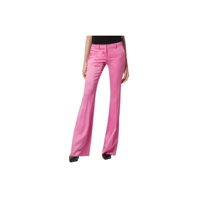 PHILIPP PLEIN Flared Satin Trousers-2