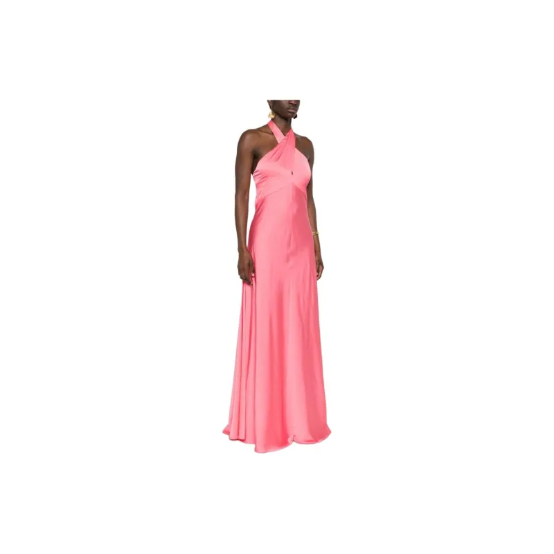 D.Exterior Halterneck Maxi Dress-3