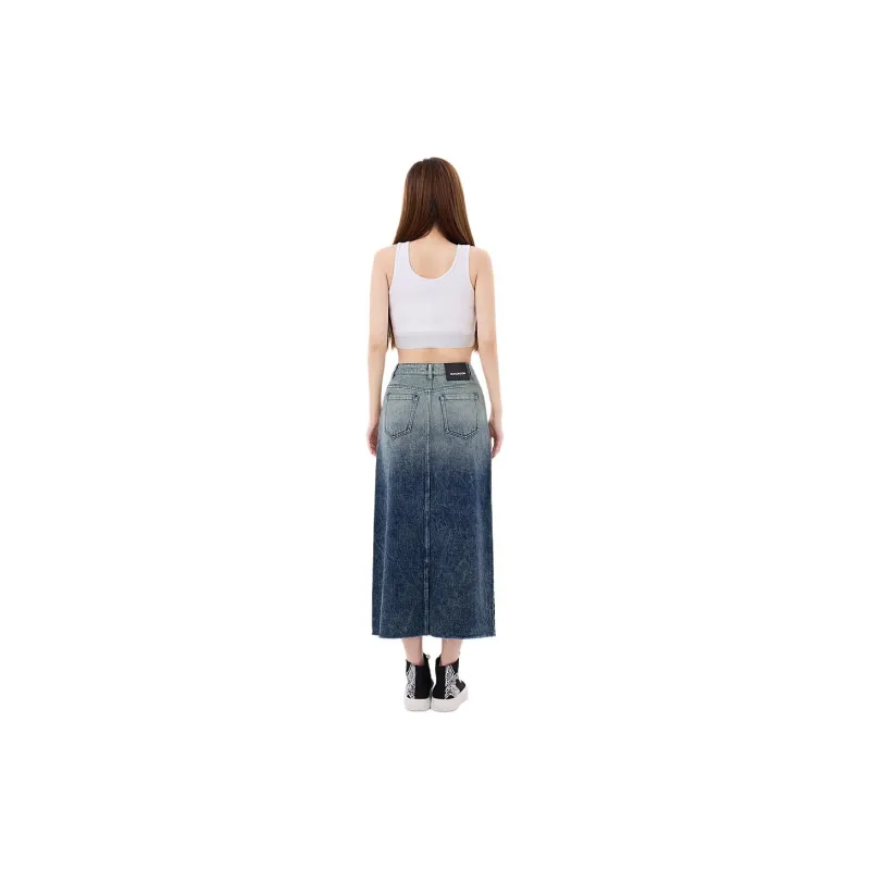Boy London Denim Long Skirts Women's Blue-1
