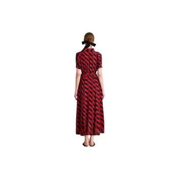 HAVVA Short Sleeved Dresses Women's Red