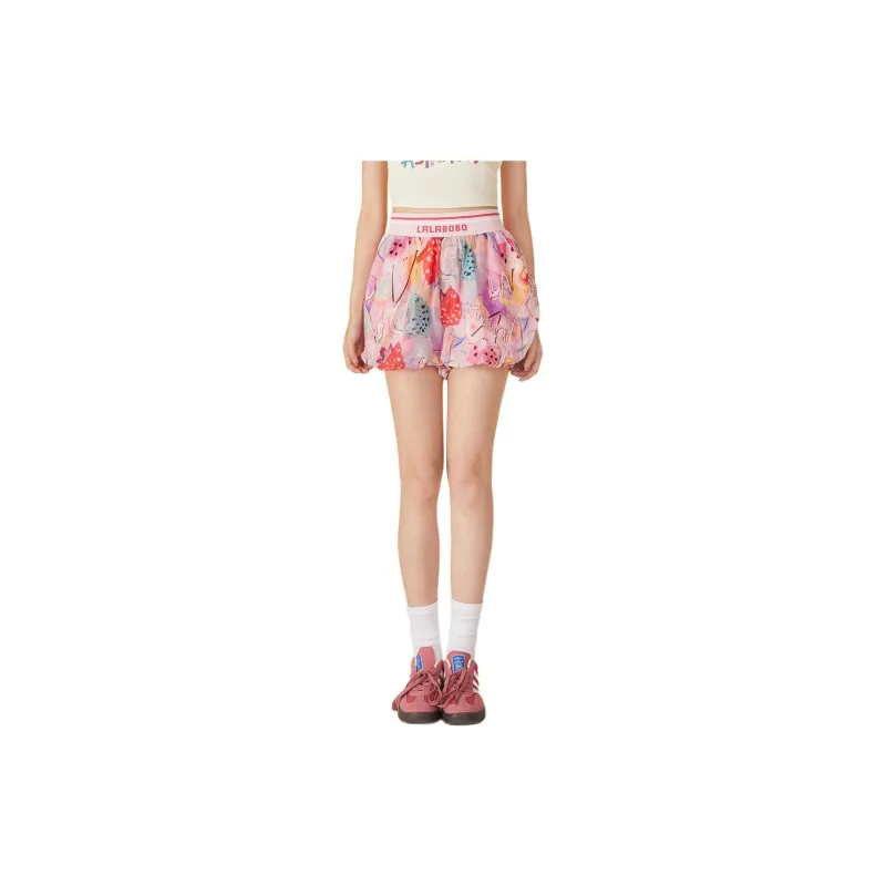 LALABOBO Casual Shorts Women's Pink-2