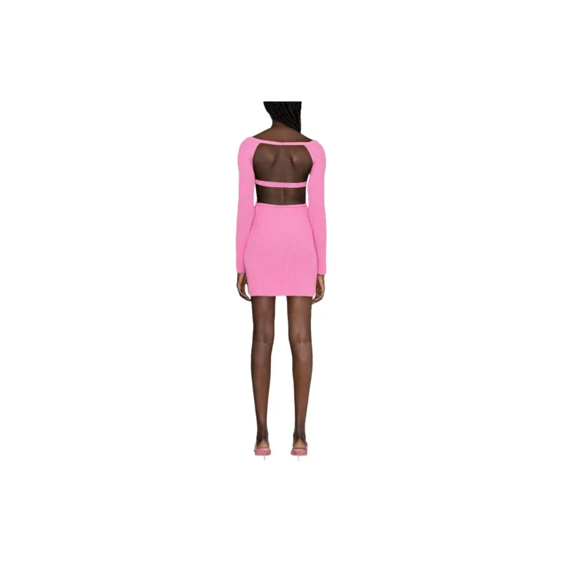Blumarine Butterfly-embroidered Knitted Minidress-2