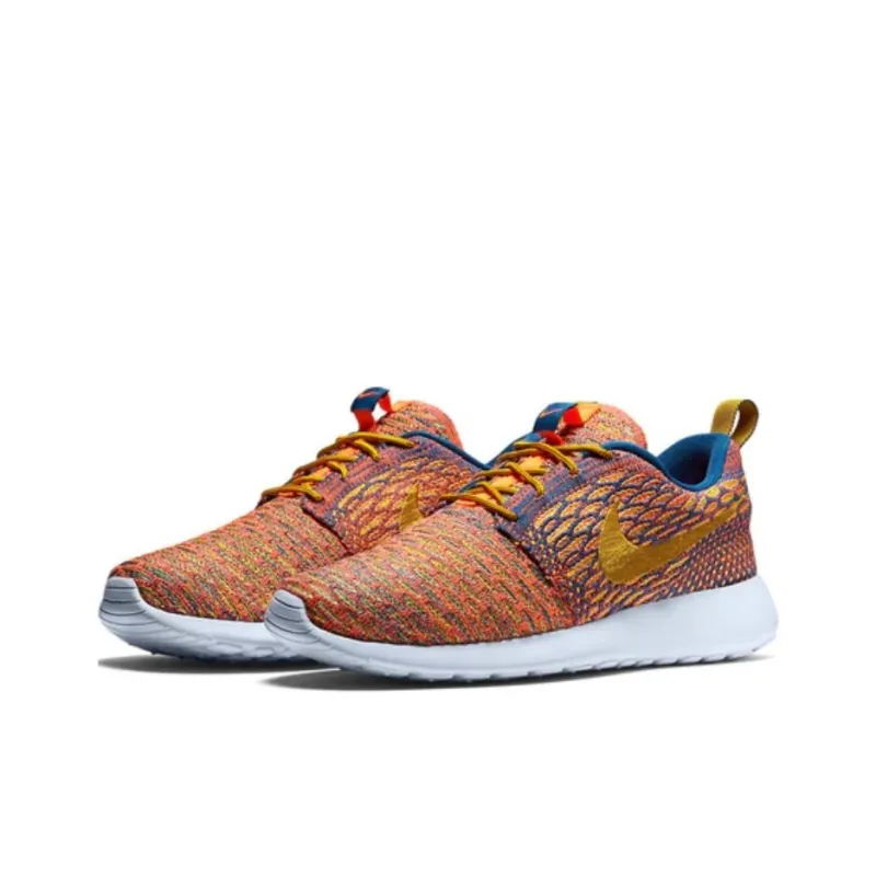 Nike Roshe One Flyknit Dark Citron Sunset Glow Women's-1