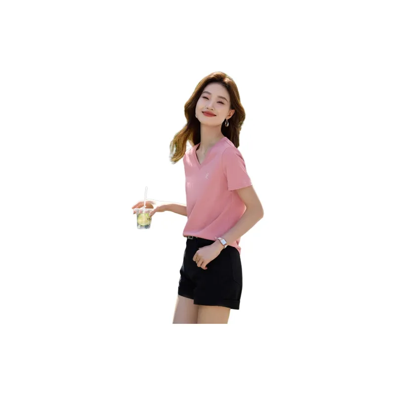 Mo Han Yi Mei T Shirt Women's Pink-2