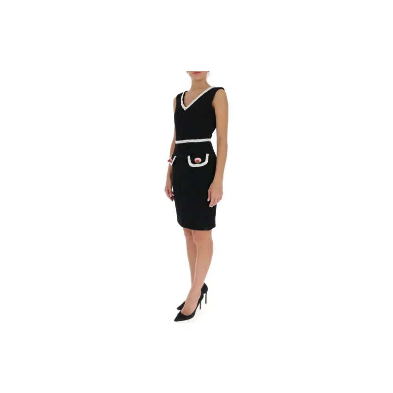 MOSCHINO Sleeveless Dresses Women's Black-1
