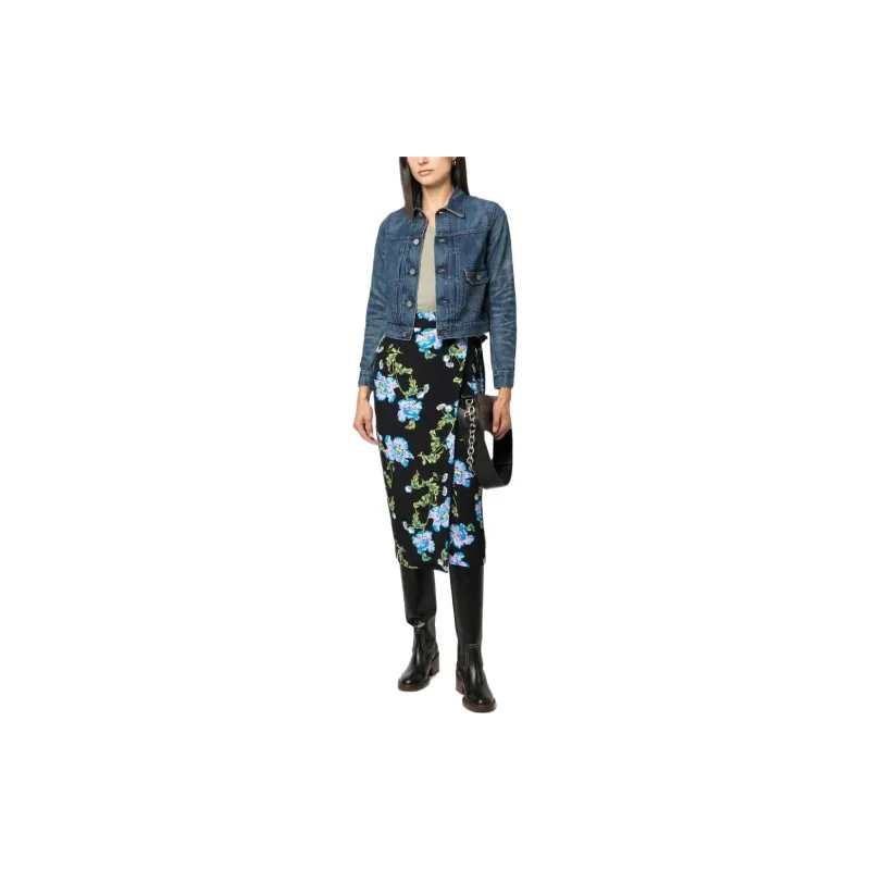 Ralph Lauren Rrl Stonewashed Cropped Denim Jacket-1