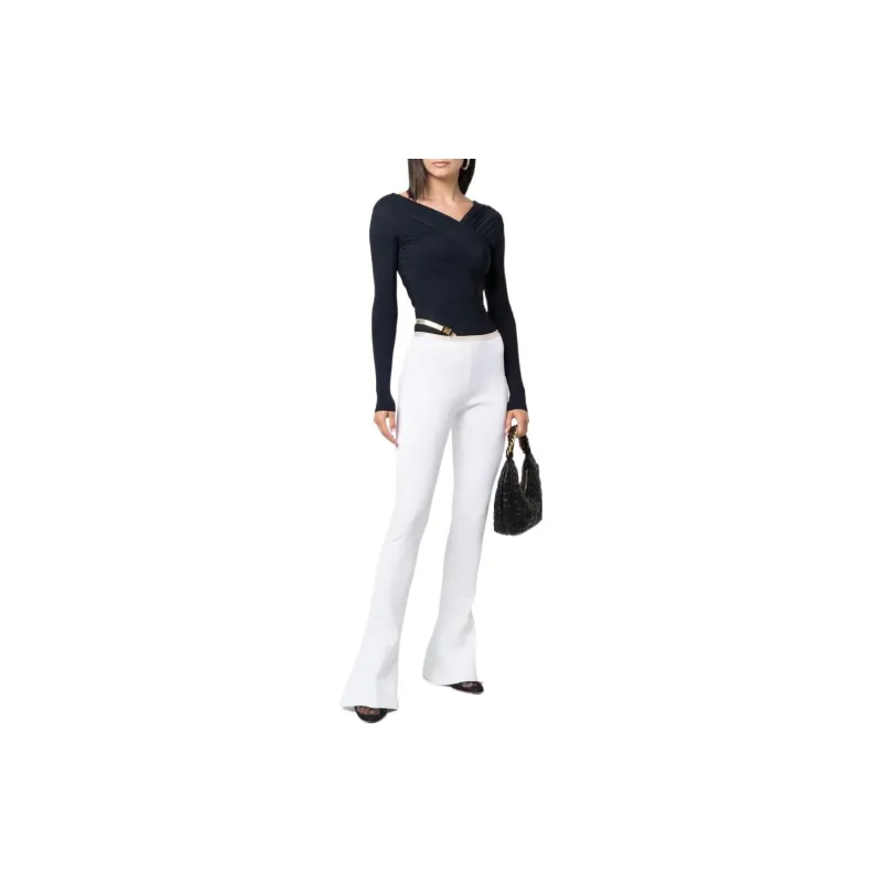 BALMAIN Knitted Sweatpants Women's White-1