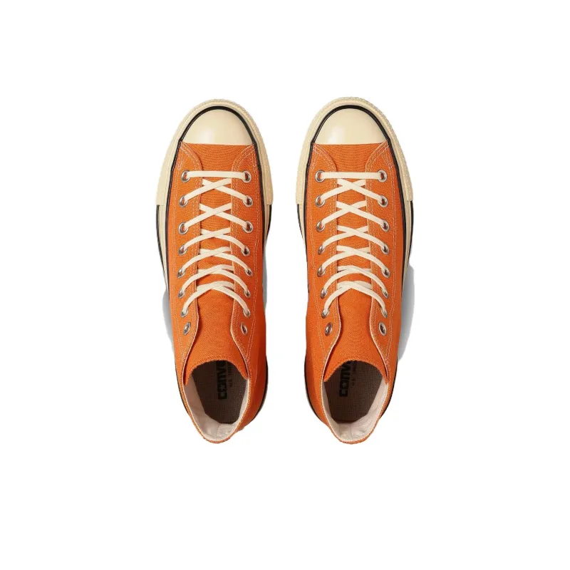 Converse All Star Anti Slip Wear Resistant High Top Canvas Shoes Unisex Orange-3
