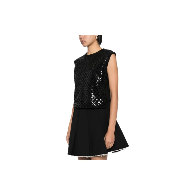 Giambattista Vall Sequin embelished Tank Top-3