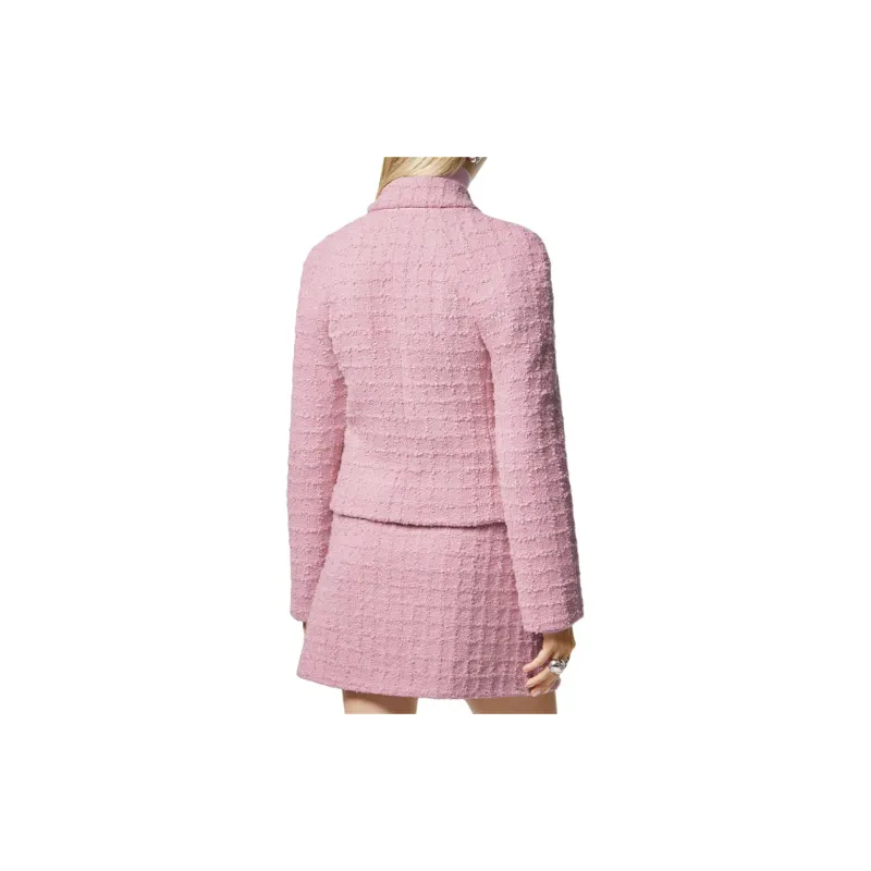 VERSACE Double-breasted Tweed Jacket-2