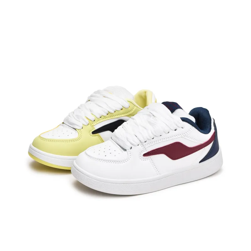 CHERRY&KALIKA Slip Resistant, Abrasion Resistant, Lightweight, Height Increasing Low Top Skateboard Shoes Unisex-6
