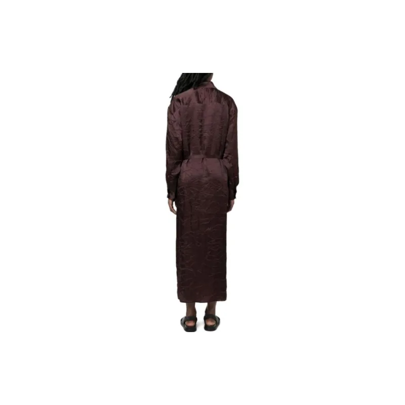 UMA WANG Amare Satin Shirt Dress-2