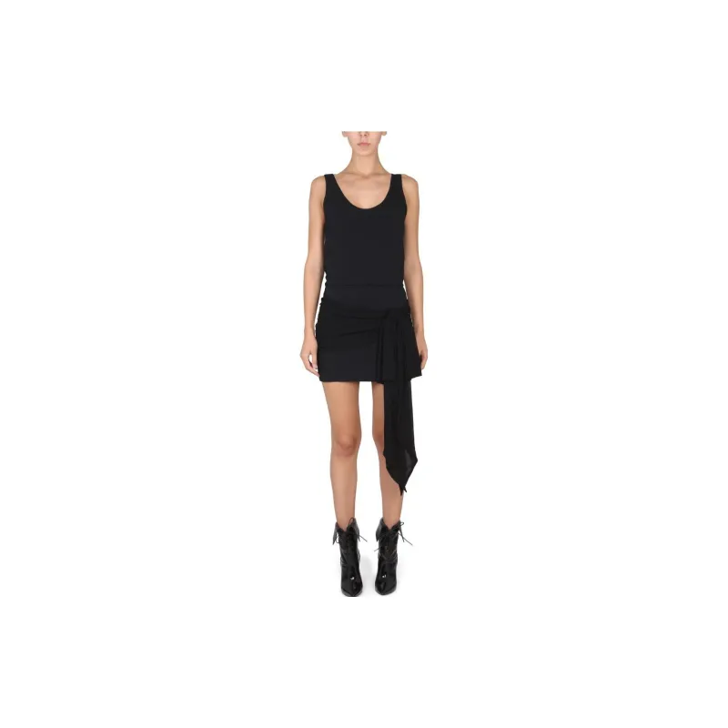 PHILOSOPHY DI LORENZO SERAFINI Draped Sleeveless Mini Dress-1