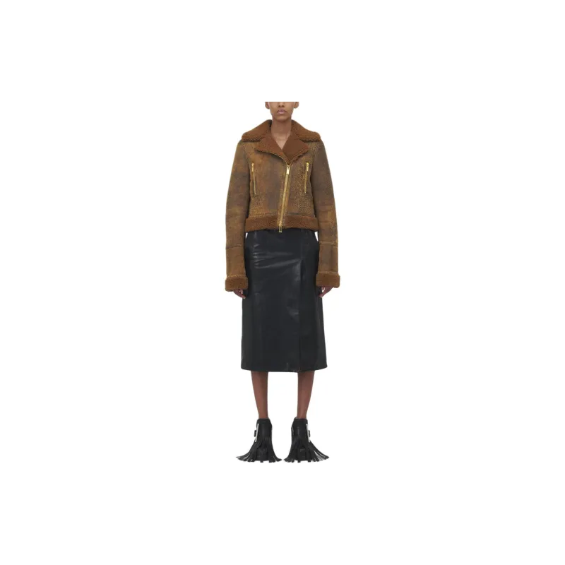 Alexander McQueen Off-Center Zip Aviator Jacket-2