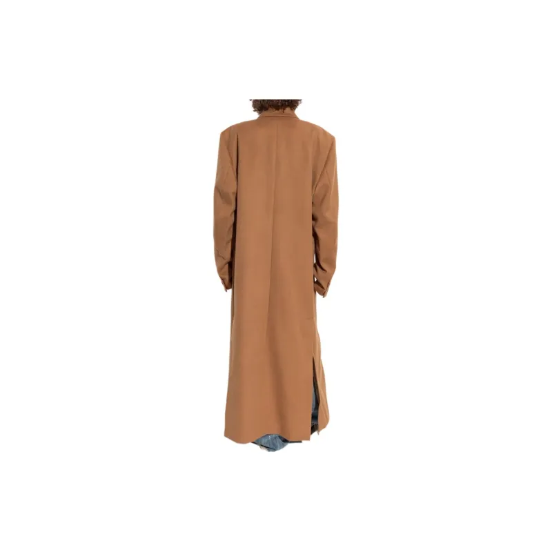 Vetements Double Breasted Structured Long Coat-3