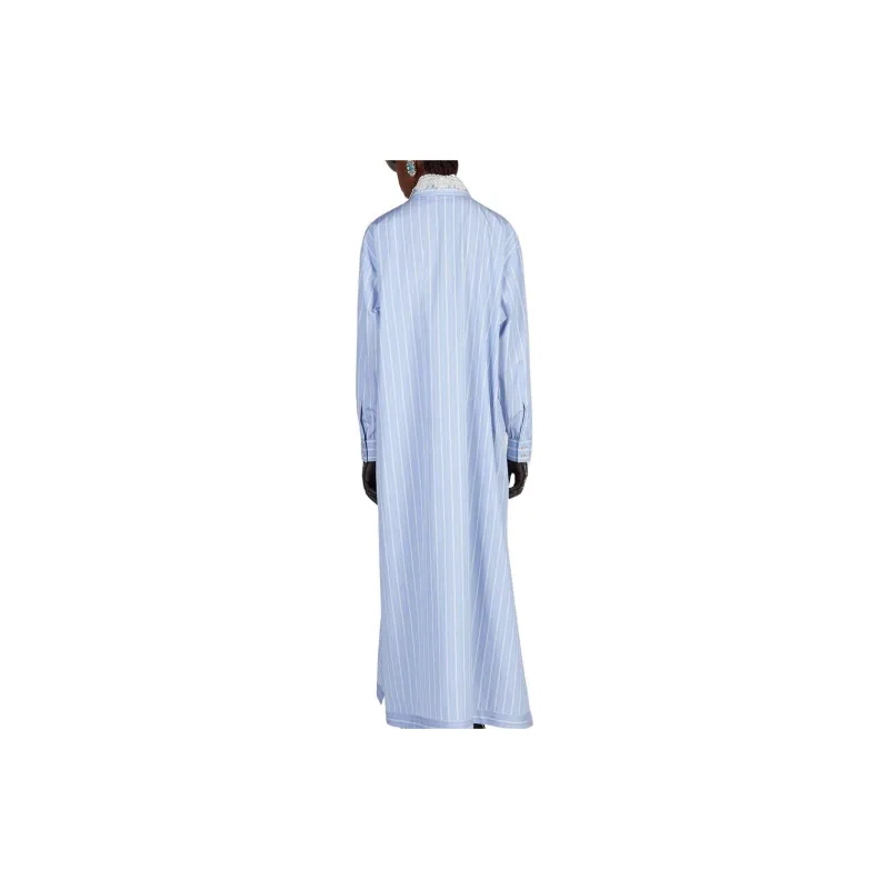 GUCCI Striped Maxi Shirt Dress-3