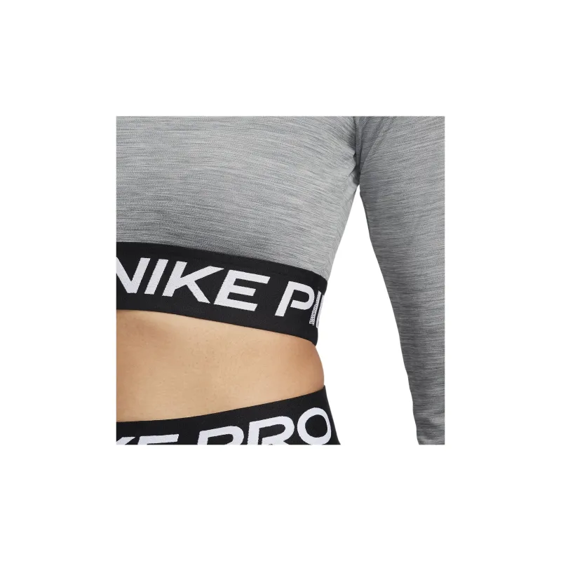 Nike Pro Women's Dri FIT Cropped Long Sleeve Top-4
