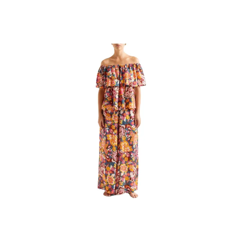 Eres Cardamone Floral-print Bardot Top-1