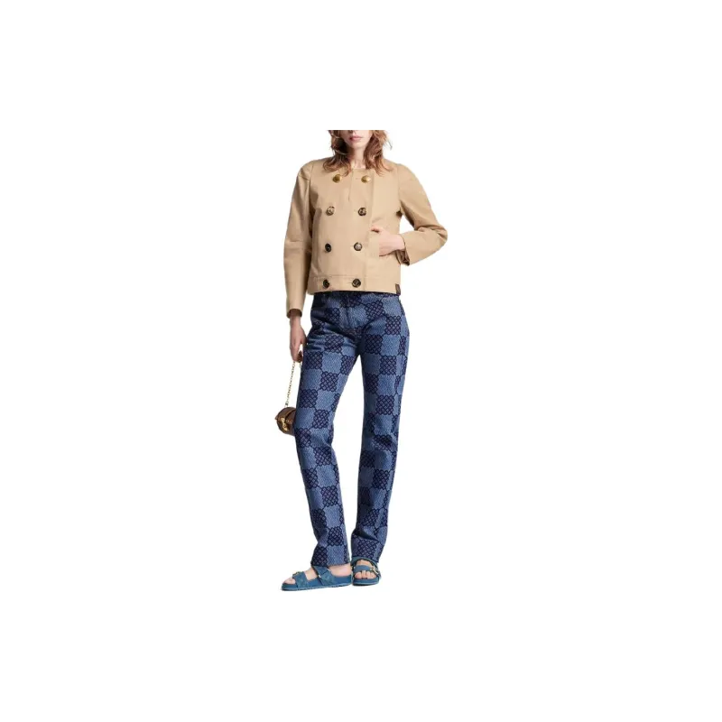 LOUIS VUITTON Double-Breasted Gabardine Jacket-1