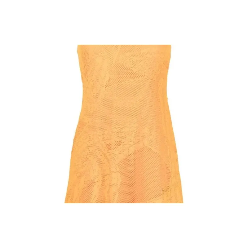 DIESEL Slip Dresses Women's Yellow-4