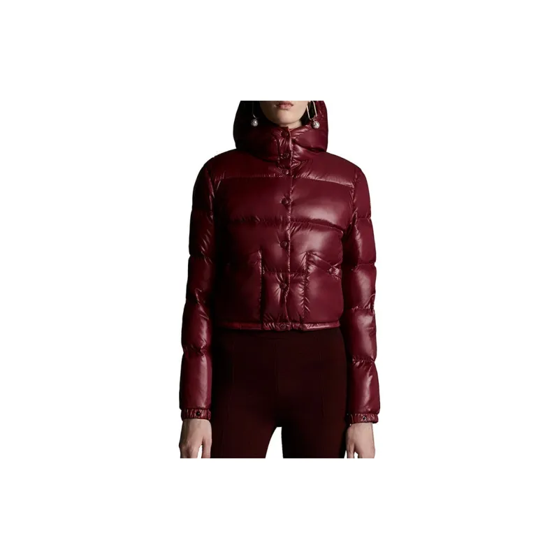 Moncler Women's Bardanette Short Down Jacket Garnet Red-1