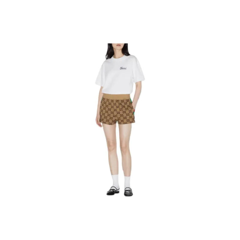 GUCCI Casual Shorts Women's Camel-2