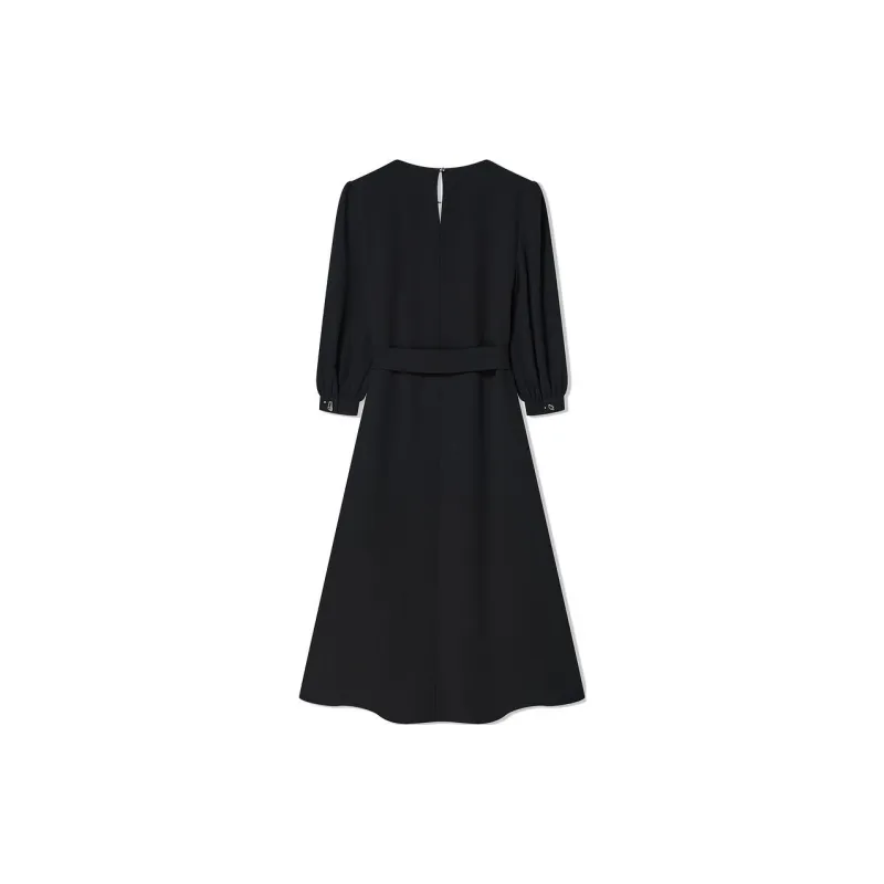 COVERINS Long Sleeved Dress Women's Black-1