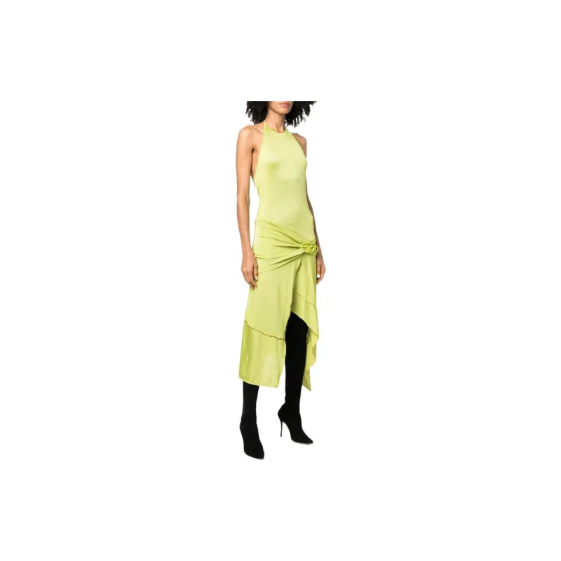 DIESEL Sleeveless Dresses Women's Yellow Green-1