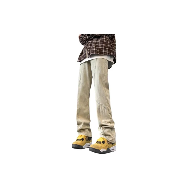 Concubine Zhu Jeans Unisex Yellow Mud-4