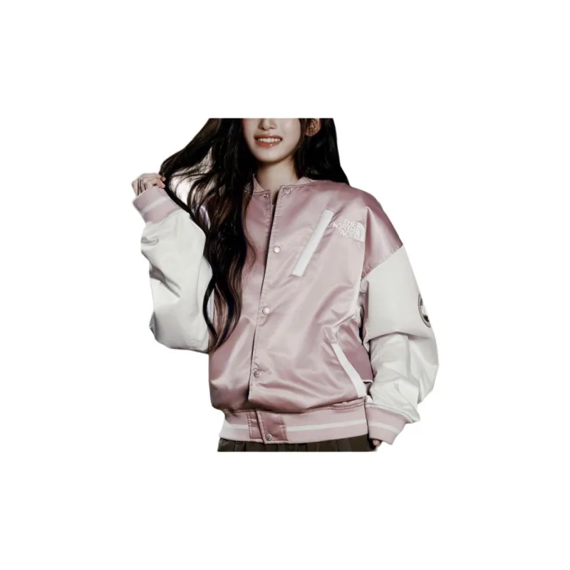 THE NORTH FACE Player Varsity Jacket Jackets & Coats Women's Light Pink-3
