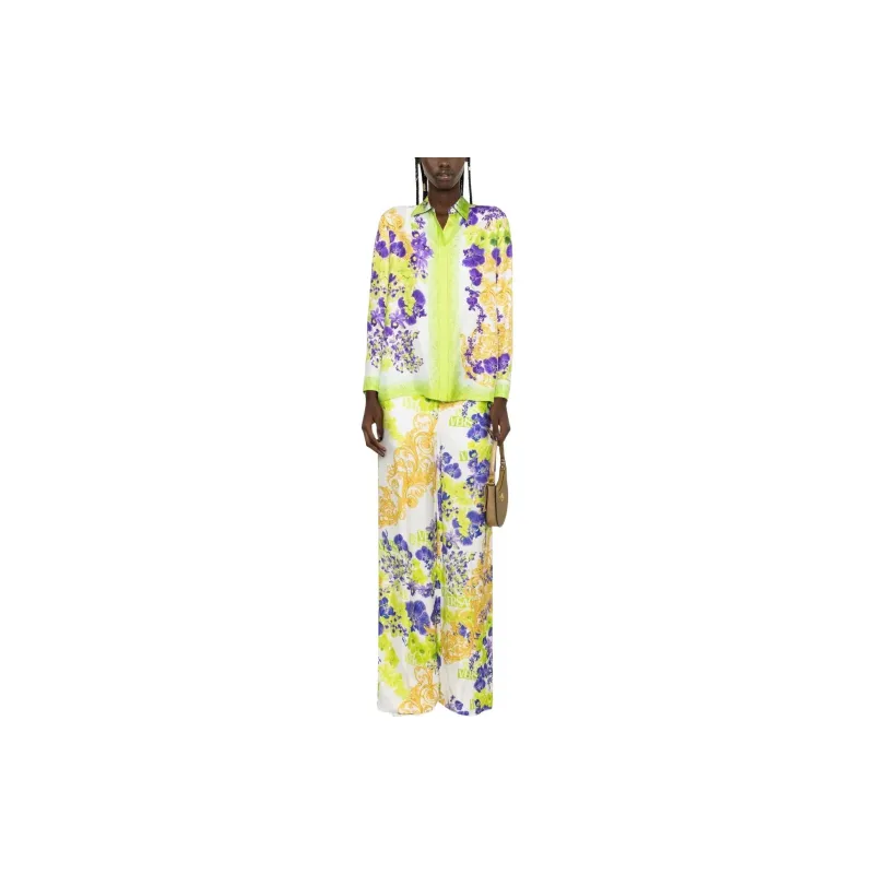VERSACE SS23 Holiday Shirts Women's Green-1