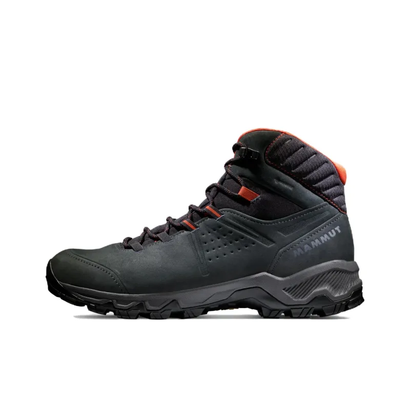 MAMMUT Mercury 4 Anti Slip Wear Resistant Mid Top Hiking Shoes Men's Black Orange-0