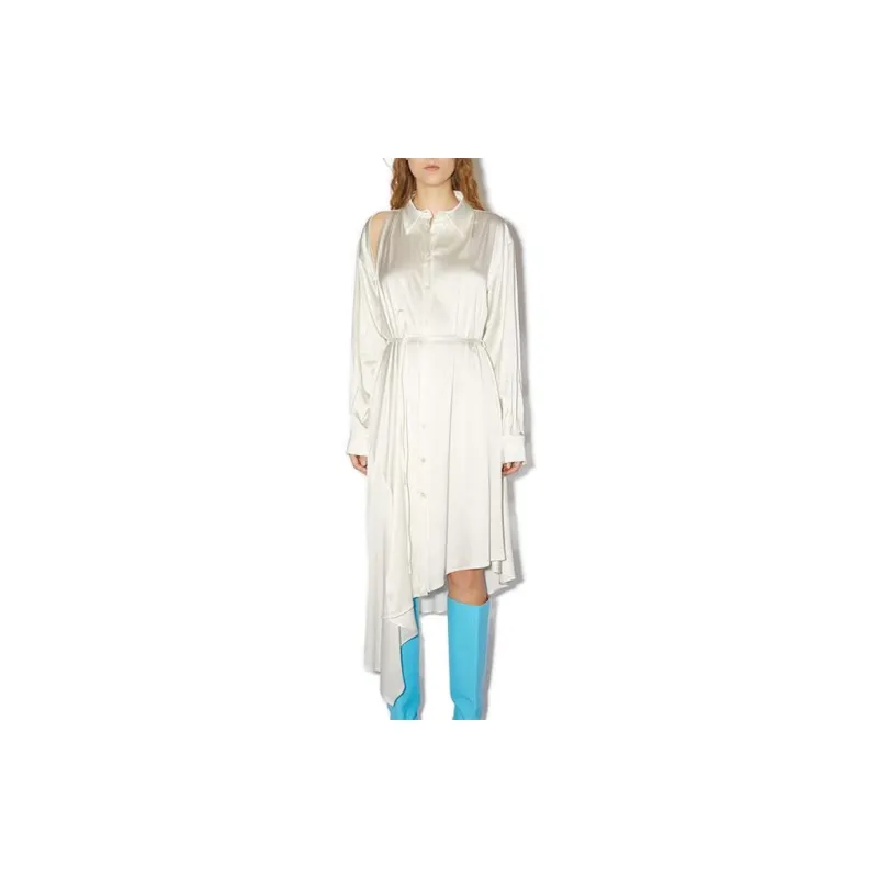 Acne Studios Long Sleeved Dresses Women's White-1