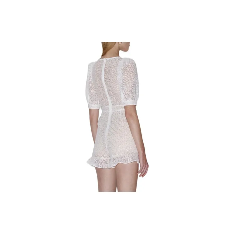 Bebe Jumpsuit Women's Raw White-1