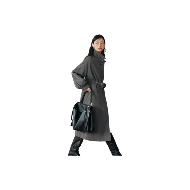 BLUEerror Trench Coats Women's-3