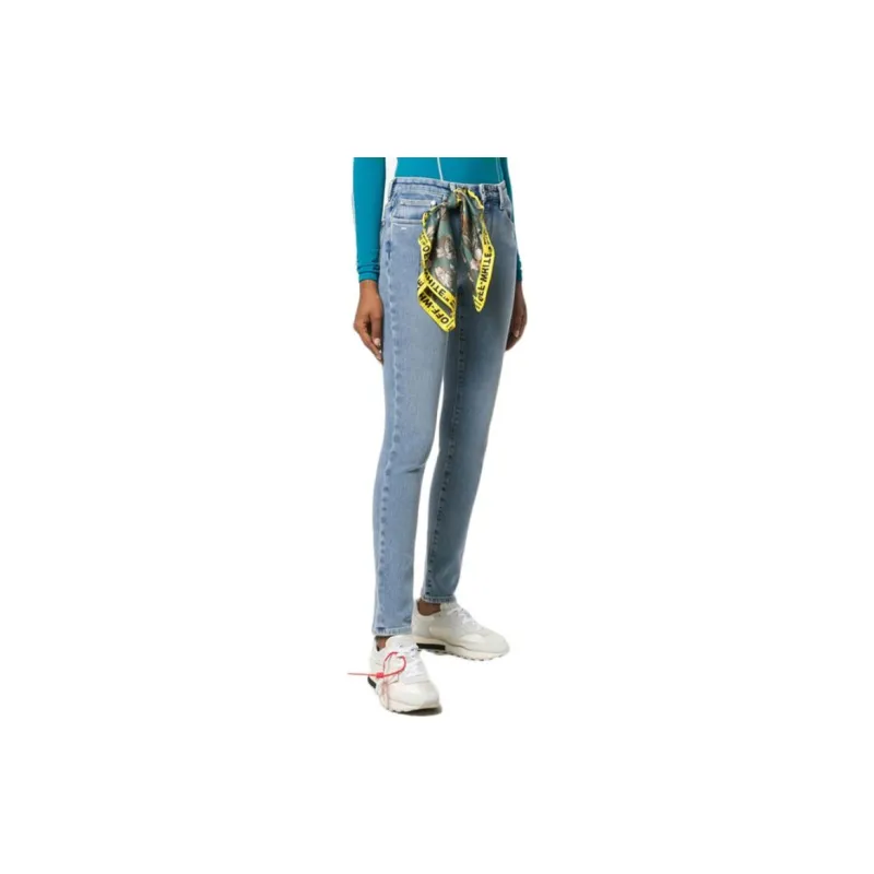 OFF WHITE Jeans Women's Blue-2