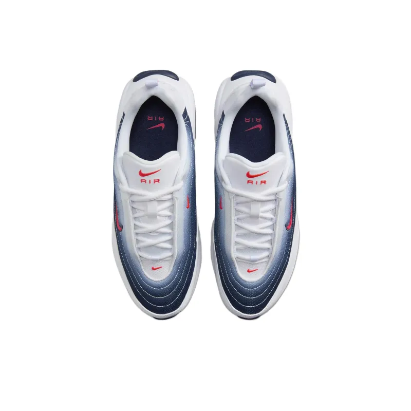 Nike Air Max Portal Anti Slip Wear Resistant Low Top Running Shoes Unisex White Blue-3