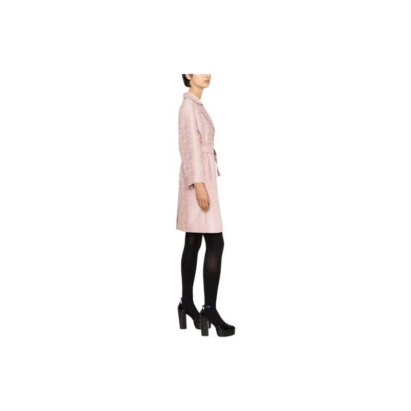 PINKO Trench Coats Women's Pink-4
